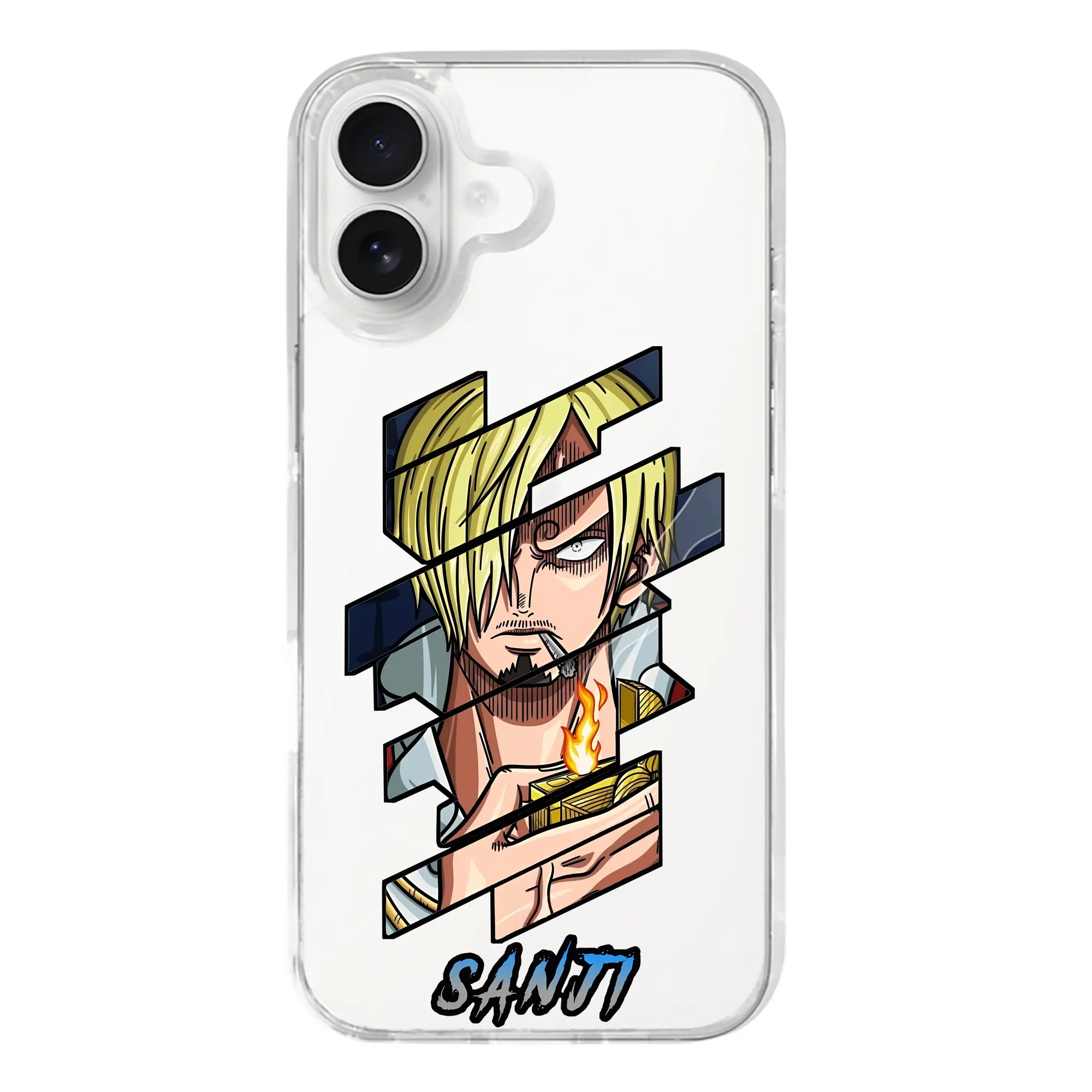 ワンピース グッズ ヴィンスモーク・サンジ - iPhone 17シリーズ 透明スマホケース – 薄型・耐衝撃・精密フィット保護カバー